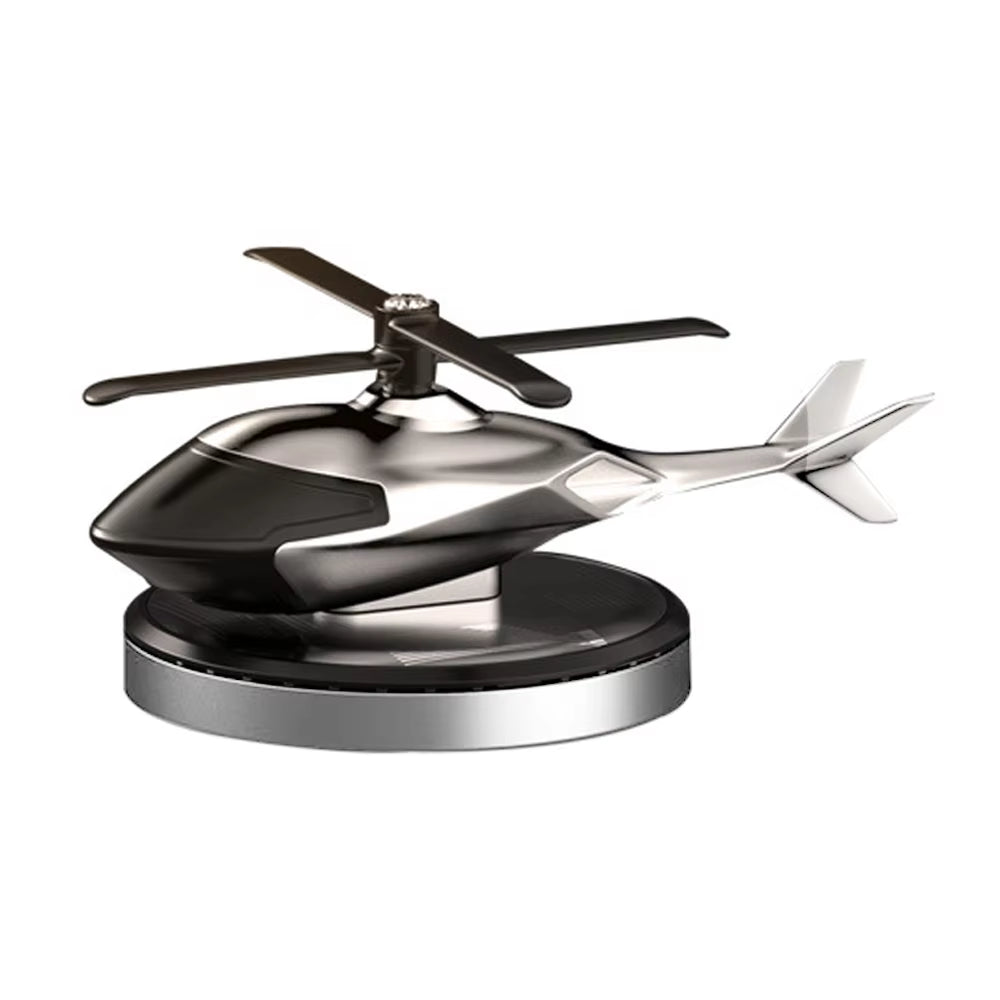 Solar Power Helicopter Air Fresh Cystal Solar Energy Plane Diffuser Spinning Helicopter Perfume Car Dashboard Aromatherapy