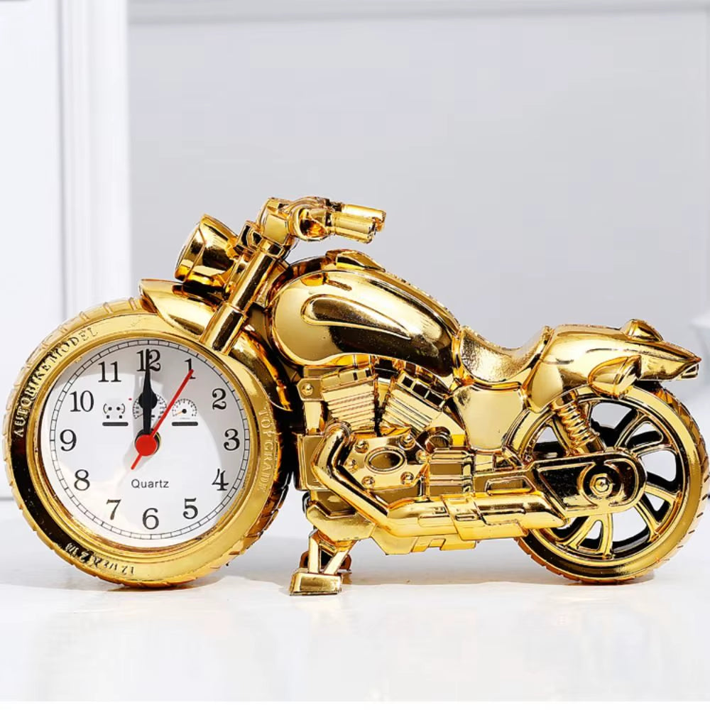 Modern Simplicity Motorcycle Alarm Clock Multipurpose Motorcycle Ornament Creative Arabic Numeral Clock