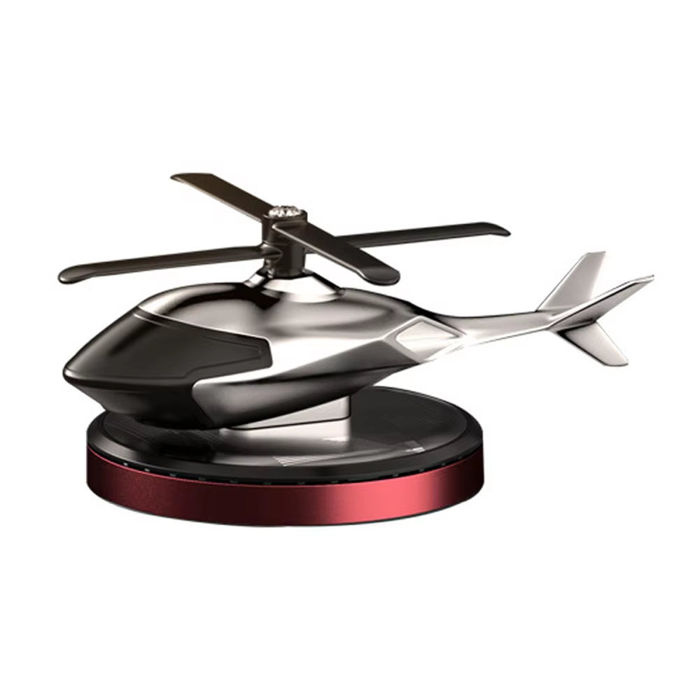 Solar Power Helicopter Air Fresh Cystal Solar Energy Plane Diffuser Spinning Helicopter Perfume Car Dashboard Aromatherapy