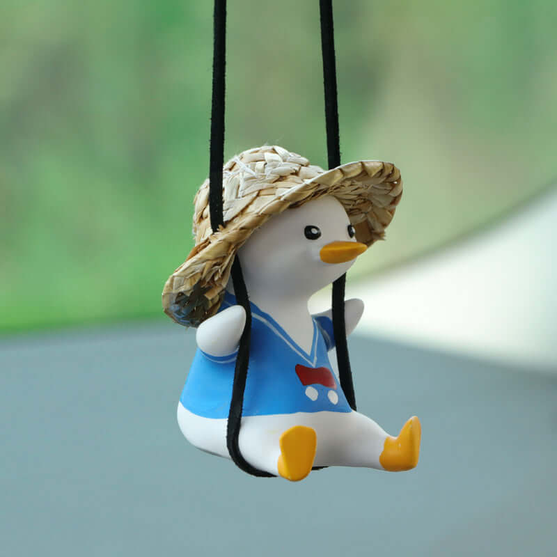 Cute Anime Duck Car Pendant