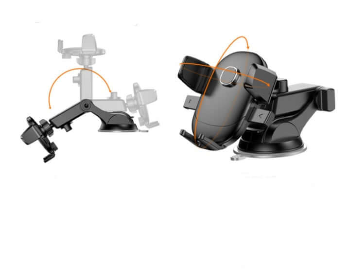 Car Phone Holder with Suction Cup & Vent Clip