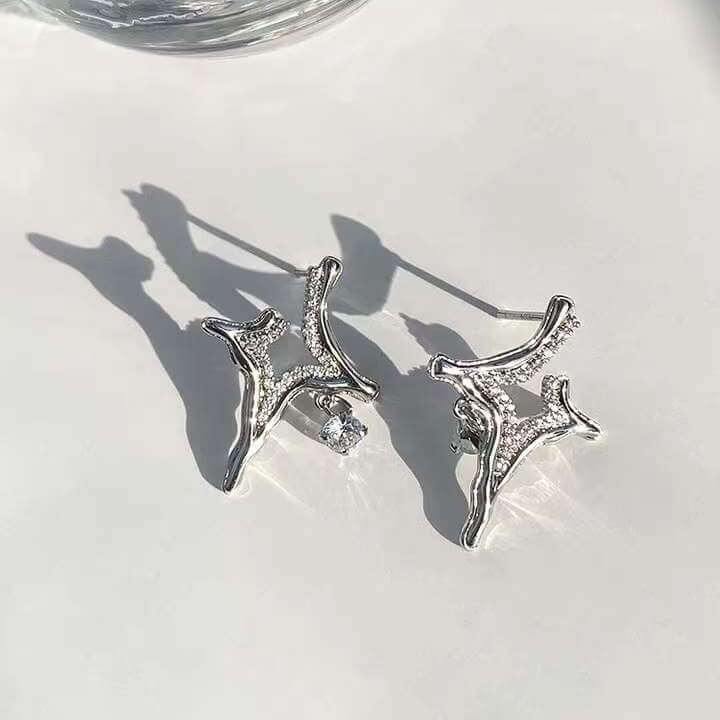 Asterism Rhinestone Earrings – Elegant Sparkle for Every Occasion