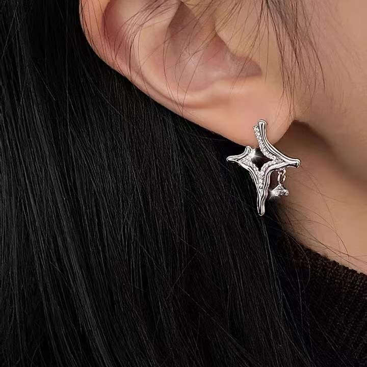 Asterism Rhinestone Earrings – Elegant Sparkle for Every Occasion