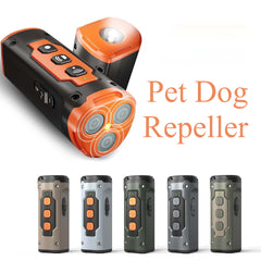 Dog Drive Ultrasonic Bark Deterrent with 3-Head System & LED Torch – Effective Dog Training Tool