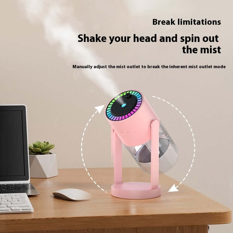 Starry Sky Projection Humidifier – Portable USB Air Mist Diffuser