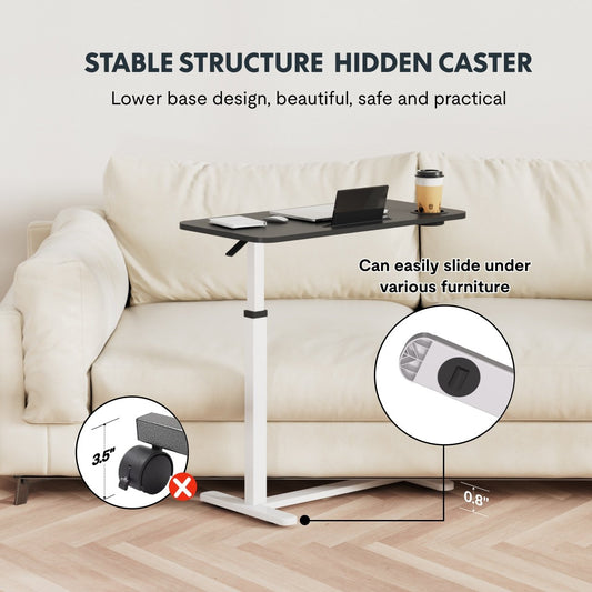 Adjustable Rolling Standing Desk with Pneumatic Lift