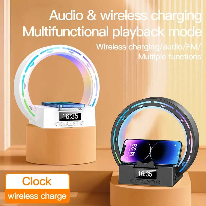 4-in-1 Bluetooth Speaker Lamp with Wireless Charging