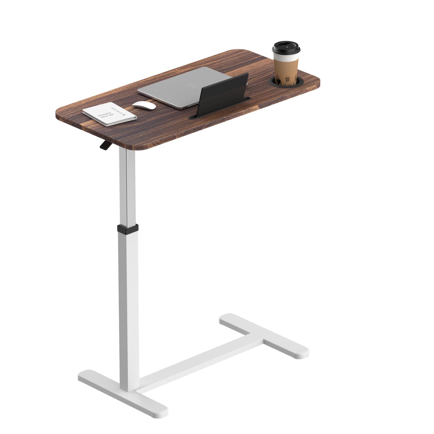 Adjustable Rolling Standing Desk with Pneumatic Lift