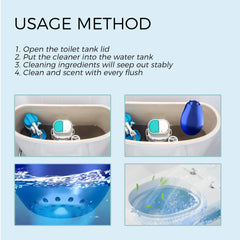 Automatic Toilet Bowl Cleaner,Crazy Clean Toilet Bowl Cleaner With A Light  Scent