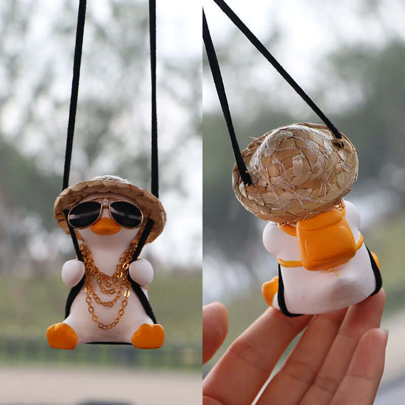 Cute Anime Duck Car Pendant
