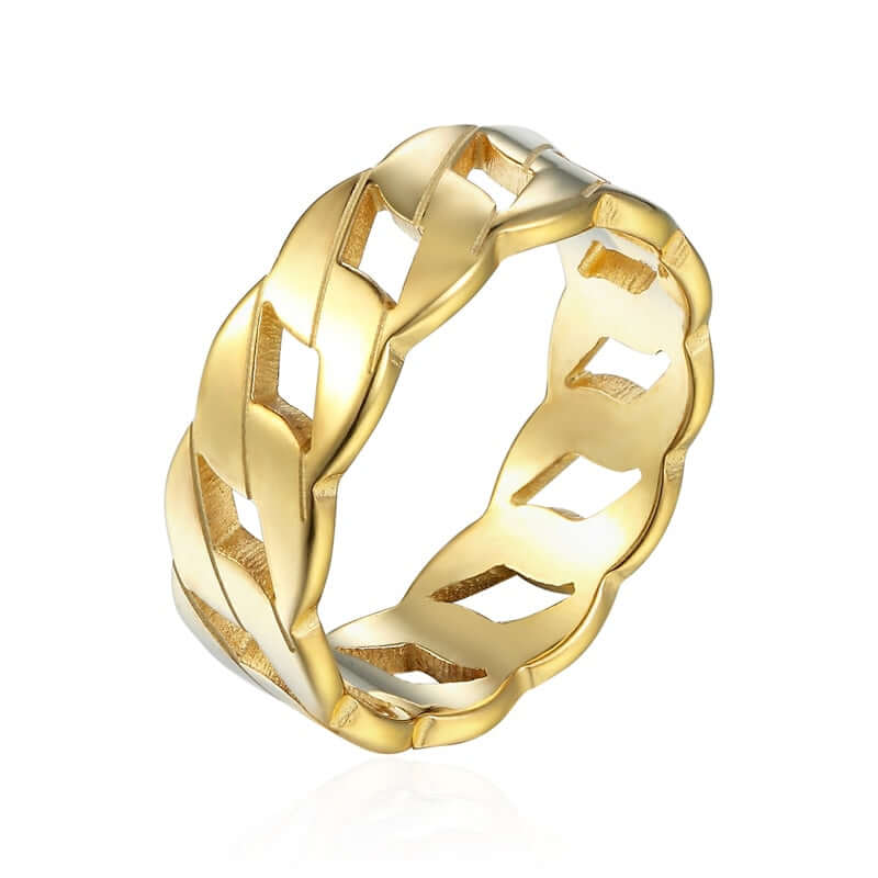 Cassie Ring - Elegant Stainless Steel Wedding Band
