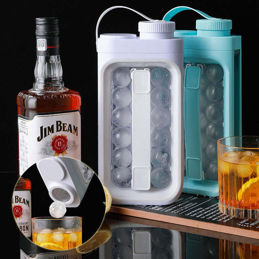 2-in-1 Portable Ice Ball Maker & Water Bottle