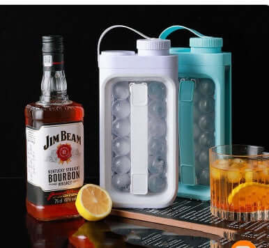 2-in-1 Portable Ice Ball Maker & Water Bottle