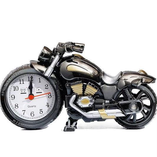 Modern Simplicity Motorcycle Alarm Clock Multipurpose Motorcycle Ornament Creative Arabic Numeral Clock