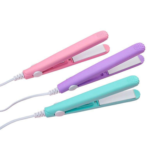 Ceramic Mini Hair Straightener – Portable & Fast Styling