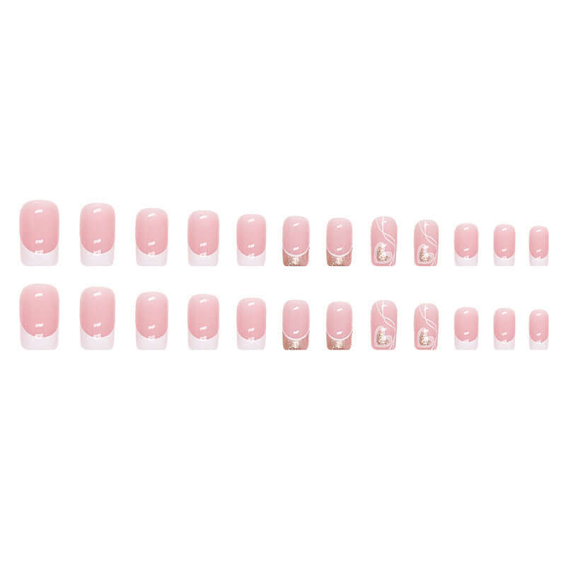 Women's Simple Love Sweet Wear Fake Nails