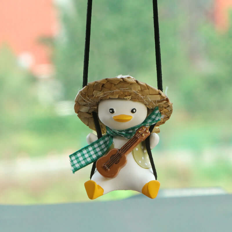 Cute Anime Duck Car Pendant