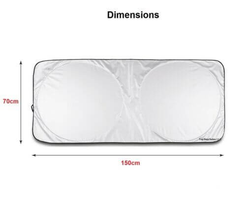 All-Season Car Windshield Sunshade – UV & Snow Protection