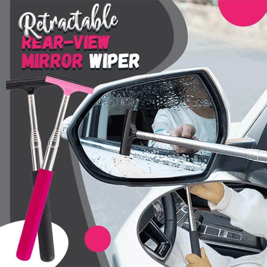 Telescopic Rearview Mirror Wiper