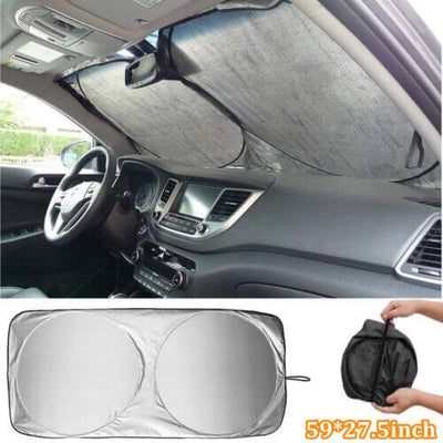 All-Season Car Windshield Sunshade – UV & Snow Protection