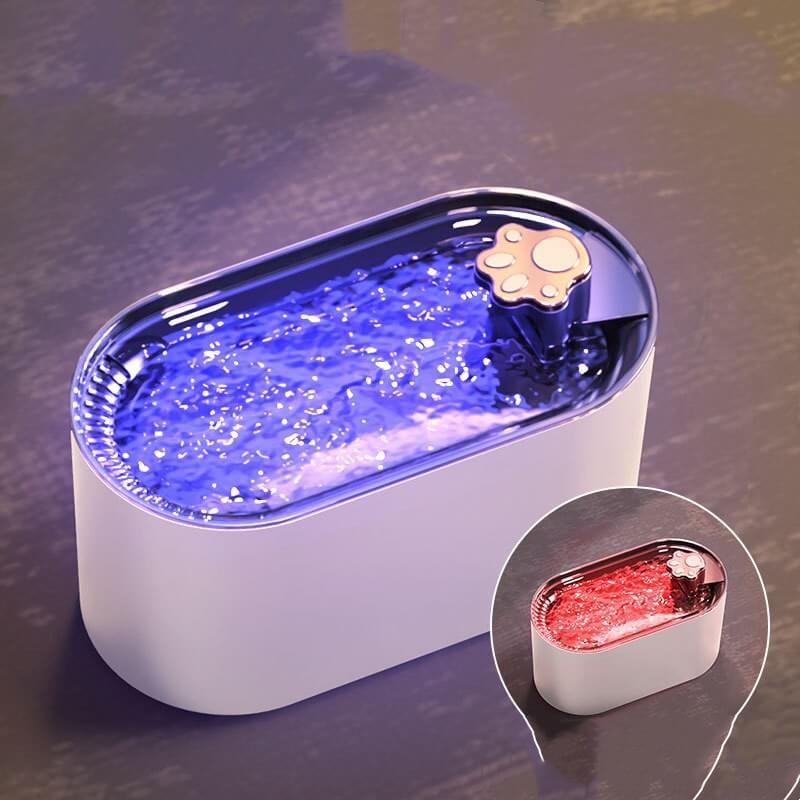 3L Ultra-Quiet Pet Water Fountain with LED & Triple Filtration