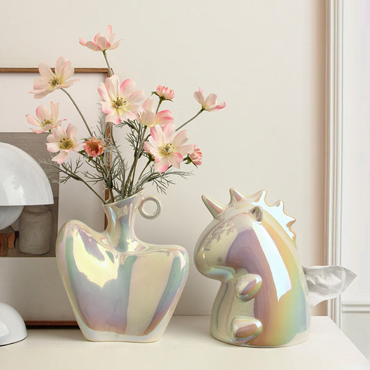 Elegant Ceramic Clavicle Vase - Modern Home Décor Piece