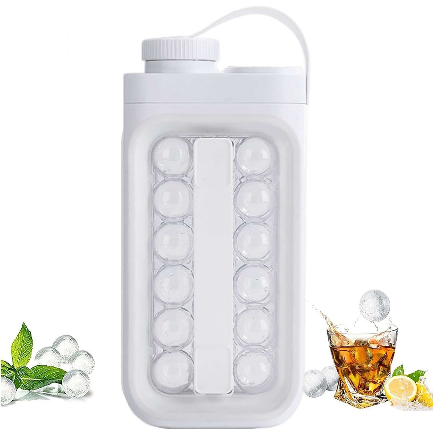 2-in-1 Portable Ice Ball Maker & Water Bottle