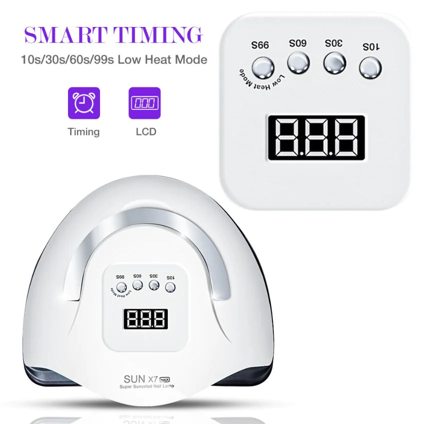 220W Professional UV LED Nail Dryer with Smart Sensor & Timers