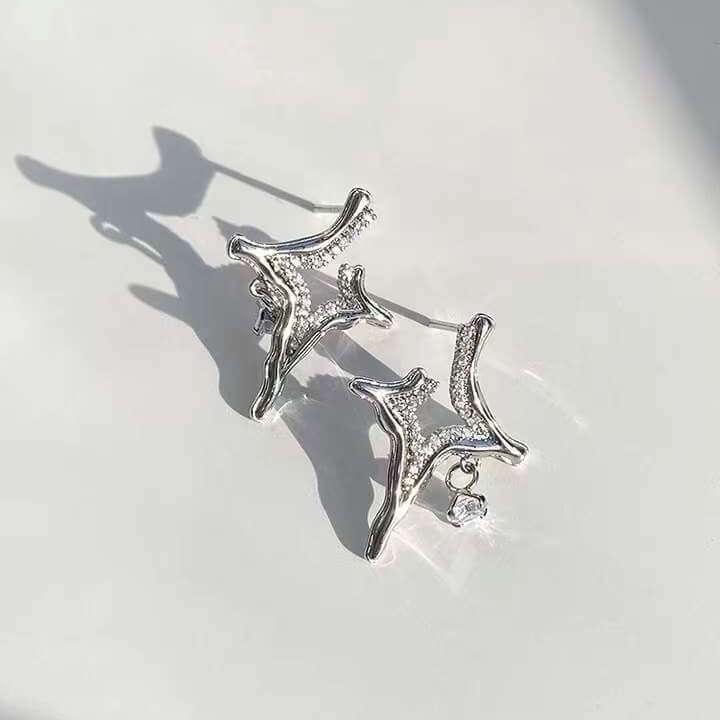 Asterism Rhinestone Earrings – Elegant Sparkle for Every Occasion